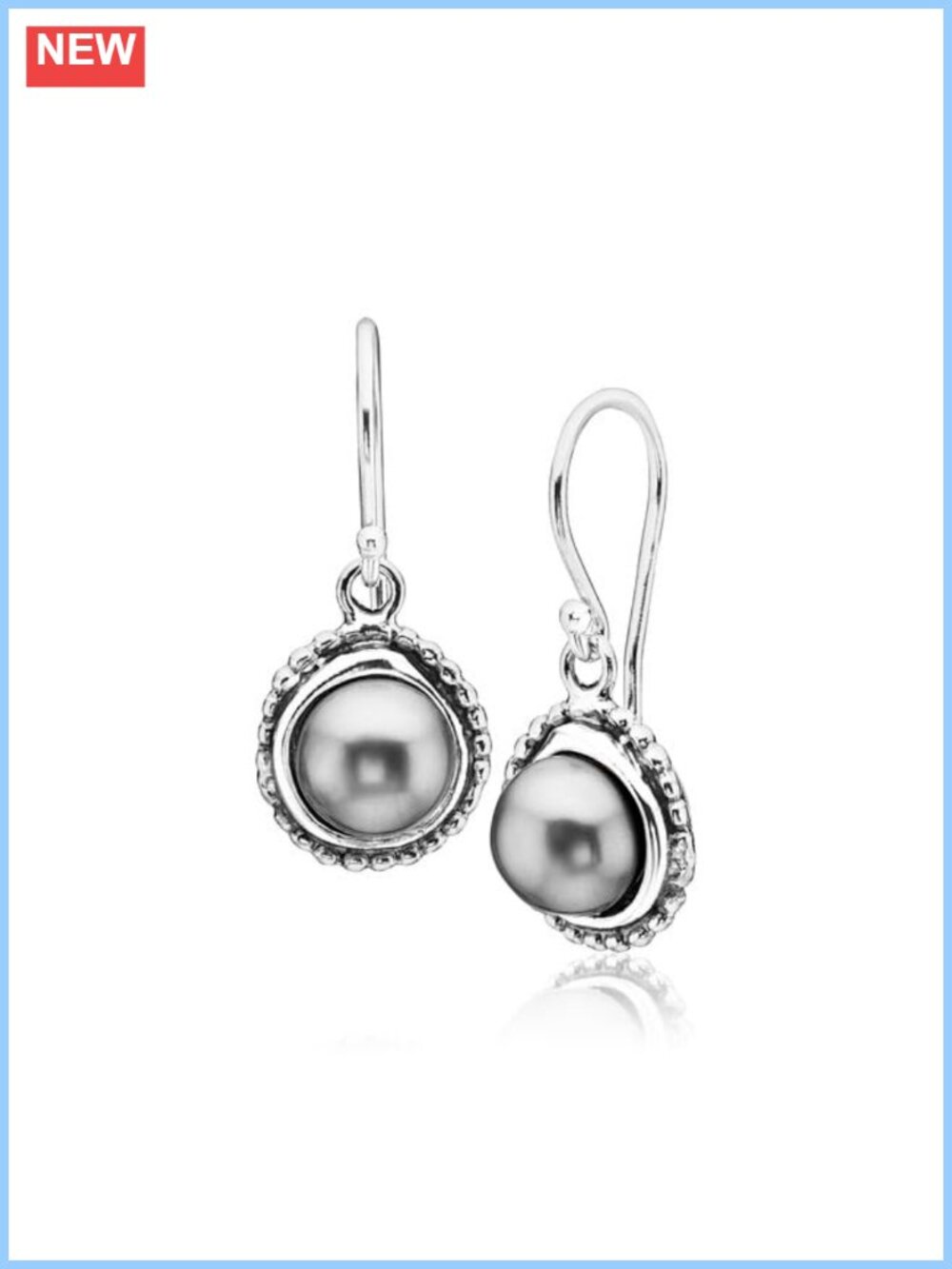 Sterling Silver Dangle Earrings Freshwater Pearl Wire Wrap Vintage Handcrafted